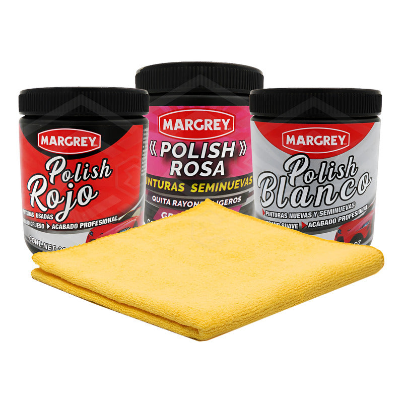 3 Polish 300gr Blanco Rojo Rosa Alto Brillo Grano A Elegir