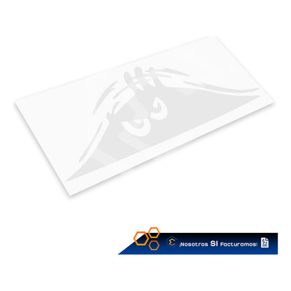 2 Calcomanía Sombra Fantasma Sticker Vinil Auto Moto 25x10cm