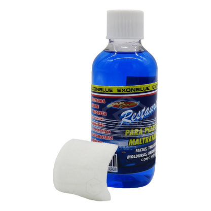 5 Restaurador Plásticos Maltratados Abrillanta Nutre 120ml Azul