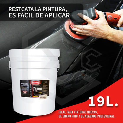Cubeta Pulimento 19lt Blanco,rojo,rosa Alto Brillo A Elegir