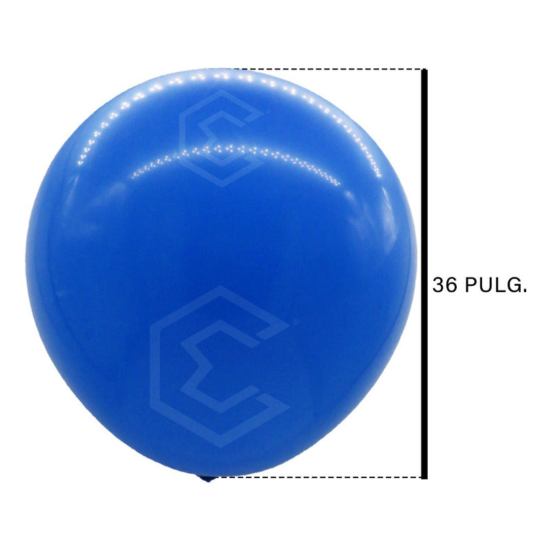 Bolsa 3 Globos Azul Cielo Brillosos #36 Fiestas Bodas Latex Azul Cielo Brilloso