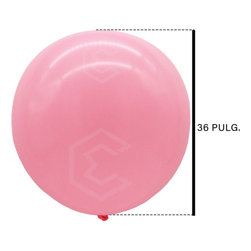 Bolsa 3 Globos Rosa Pastel Brillosos #36 Fiesta Y Boda Latex Rosa Pastel Brilloso