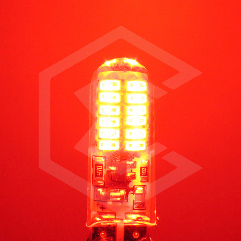 Kit De 10 Focos De Pellizco 24 Leds Canbus Fijo+estrobo 12v