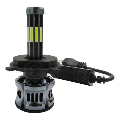 Kit Focos H7 Led Cob 10 Caras Cn Ventilador Alta O Baja 360° H7
