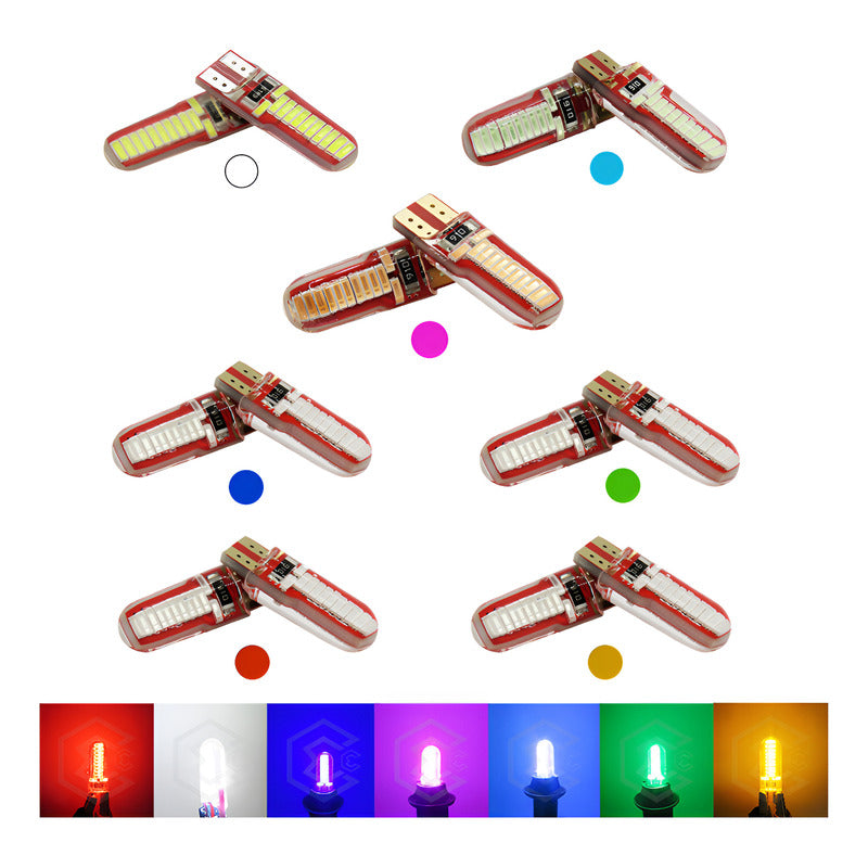 Kit 10 Focos De Pellizco T10 W5w 24 Leds Canbus 12v Fijo