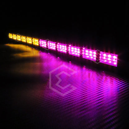 Barra 216 Led 19 Funciones 12 Módulos Bicolor Estrobo 12-24v