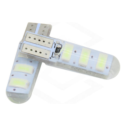 Par De Focos De Pellizco T10 6 Gel Leds Smd Alta Potencia