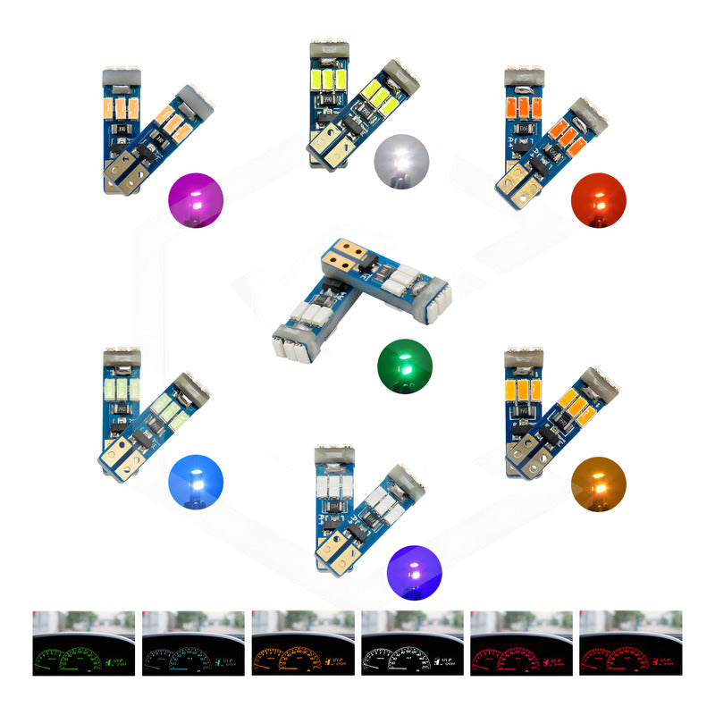 Kit 10 Focos De Pellizco T5 9 Hiper Leds Cluster 2721 1w 12v
