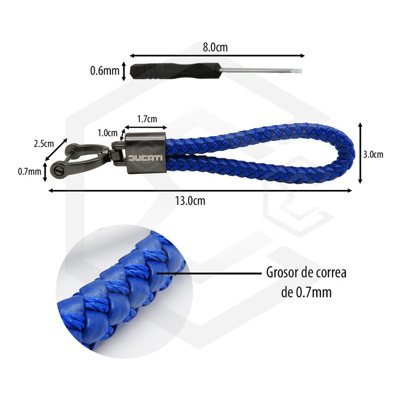 Llavero Para Moto Ducati 100% Piel Monster Diavel Panigale