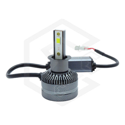 Kit Focos H3 12 Leds Csp 9-30v 27w Reales Alta Baja 8000lm H3
