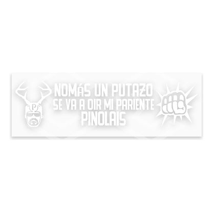 10 Calcomanía Mi Pariente Pinolais Sticker Vinil Auto 24x6cm