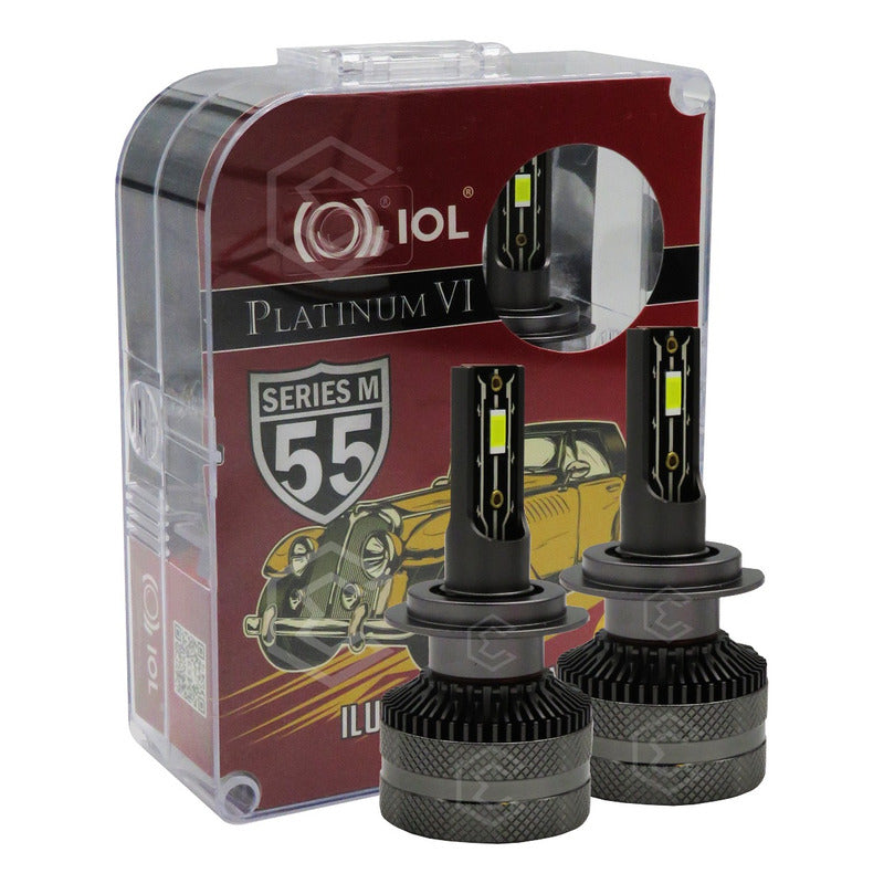 Kit Focos H7 12 Led Csp 9-30v 37.7w Reales Alta Baja 16000lm H7