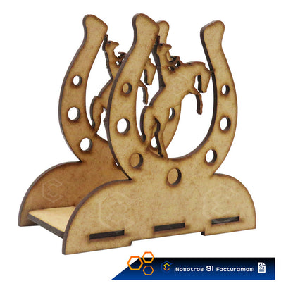 Kit 15 Servilletero Vaquero Sombrero Recuerdos 12cm Mdf 3mm
