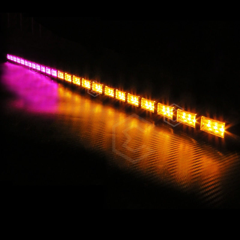 Barra 432 Led 19 Funciones 24 Módulos Bicolor Estrobo 12-24v