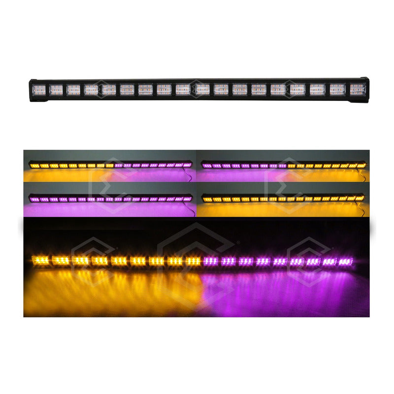 Barra 324 Led 19 Funciones 18 Módulos Bicolor Estrobo 12-24v