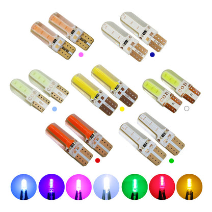 Kit 5 Pares Focos Led Cob Grande Pellizco T10 Silicon Auto