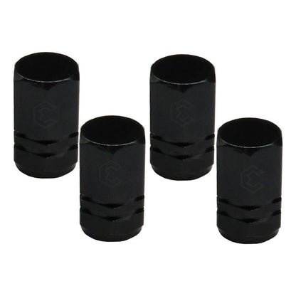 Kit 4 Tapon Cubre Pivote Válvula Metálico Hexagono Auto Moto