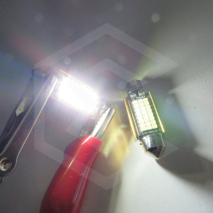 Par De Focos Luz Interior 27 Leds Canbus 31mm 36mm 39mm 41mm