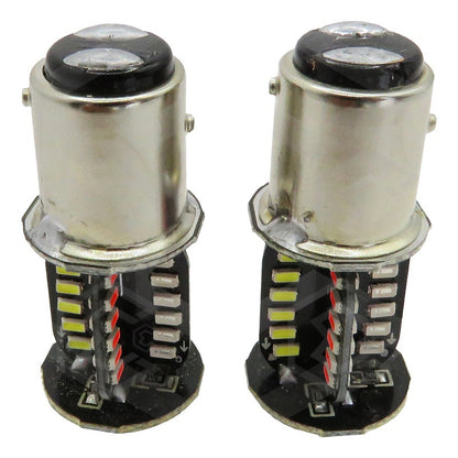 Par Focos 1157 64 Leds 4 Colores Rotativo Y Estrobo Cuartos