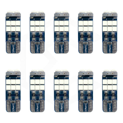 Kit De 10 Focos Pellizco T10 15 Leds Burbuja Doble Polaridad