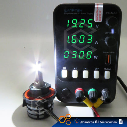 Kit Focos Led H13 Ventilador Alta Y Baja Tricolor 18,000lm H13