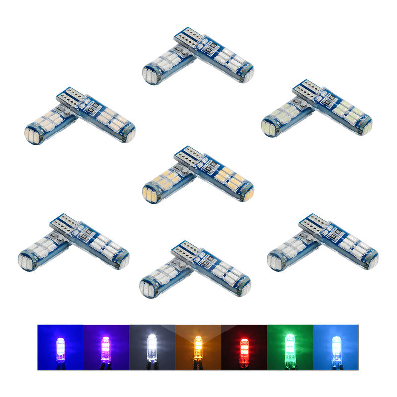 Par Focos De Pellizco T10 15 Leds Encapsulado