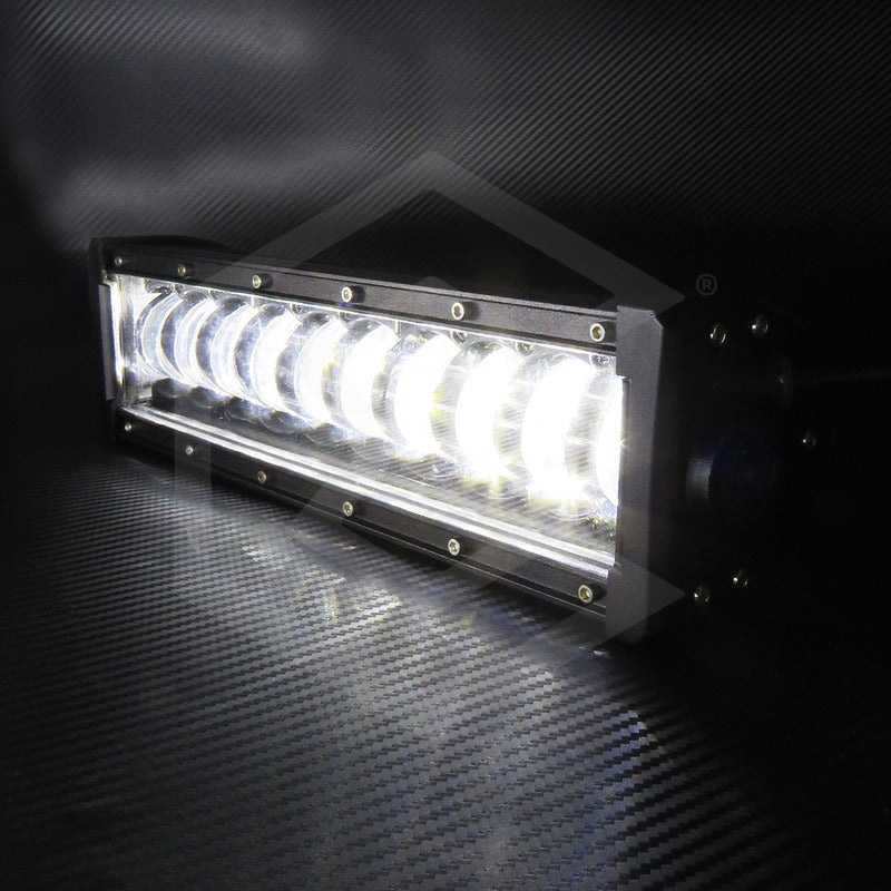 Barra 20 Leds Luz Blanca Fija Con 10 Lupas 11.4'' PuLG 32.8w