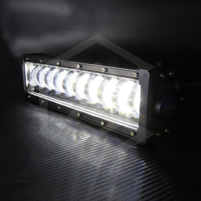 Barra 20 Leds Luz Blanca Fija Con 10 Lupas 11.4'' PuLG 32.8w