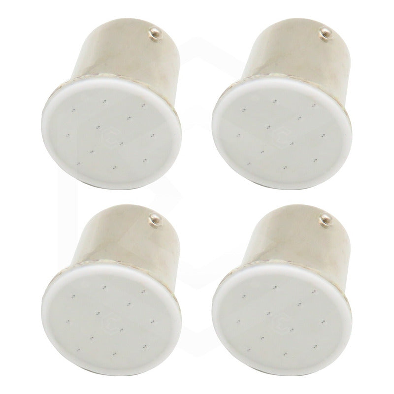 4 Focos 1156 1157 Led Cob Cuarto Stop Direccional Reversa