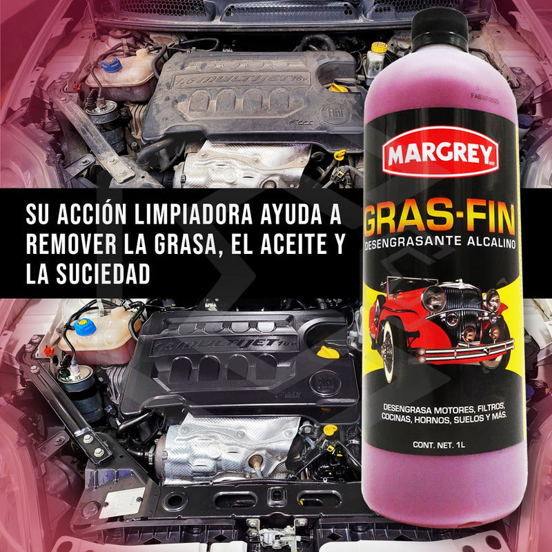Desengrasante Automotriz Multiusos Gras-fin Margrey De 1 Lt Violeta