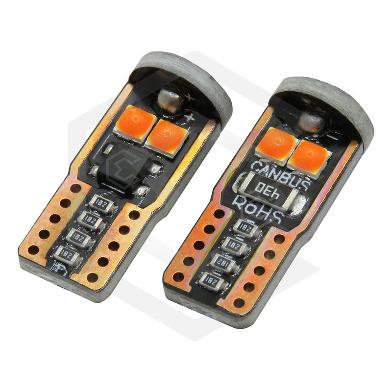 Par De Focos Pellizco 6 Led Burbuja Canbus Super Potente 12v