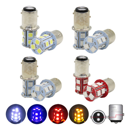 Par Focos 13 Leds 1157 2 Polos Patas Disparejas Función Fija