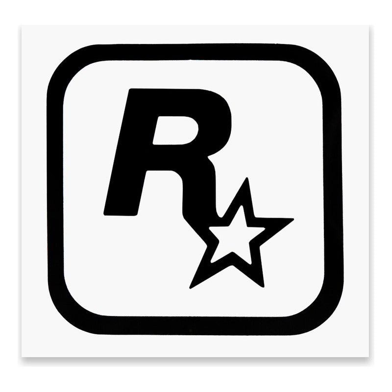 10 Calcomanía Rockstar Gta Sticker Vinil Auto Moto 9.5x9.5cm