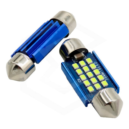Par De Focos Luz Interior 18 Leds Canbus 31mm 36mm 39mm 41mm