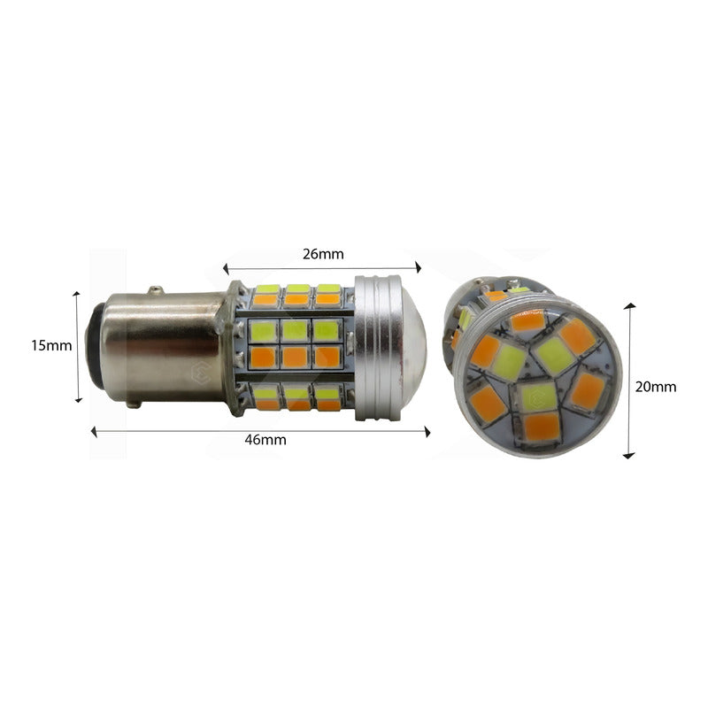 Dos Focos Led 1034 7443 1157 3157 T20 Canbus Dual Color 12vt