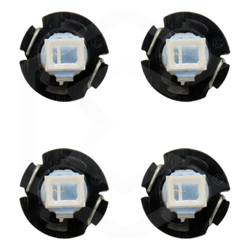 Kit 4 Focos Led T3 Clúster Para Tablero Mandos Fija 12v