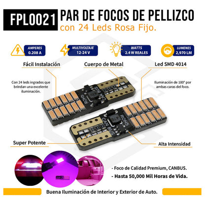Kit De 50 Focos De 24 Leds 12v Canbus Envío Gratis