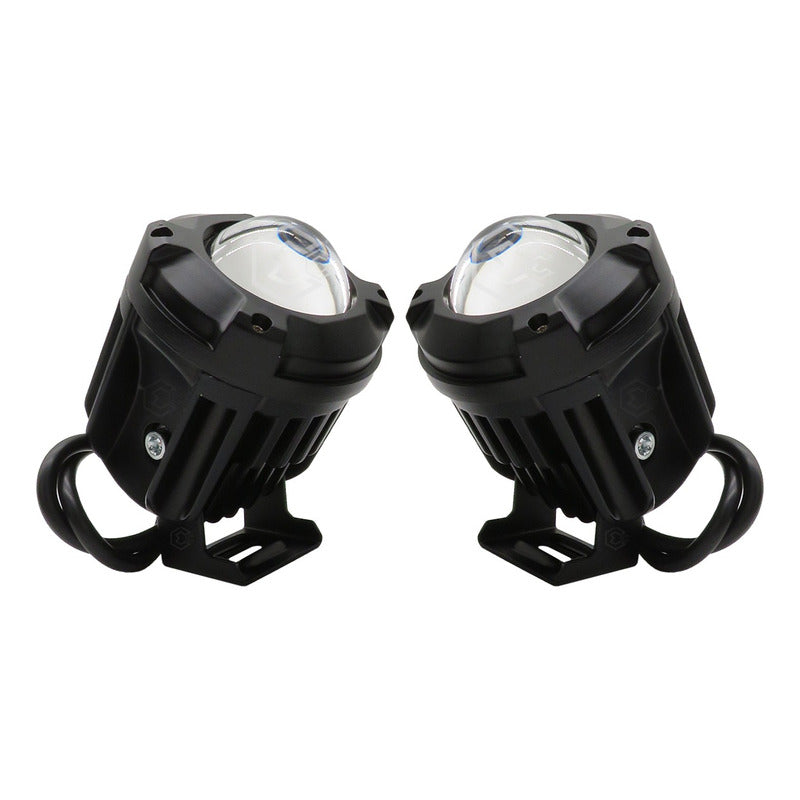 Faros Redondo Empotrable Bicolor 5500lm 6 Hiperled C/lup