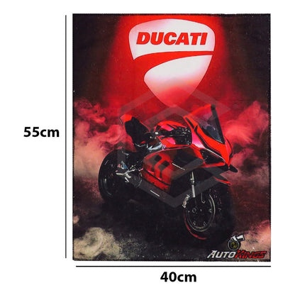 Toalla De Microfibra Para Moto Ducati Roja Panigale V4 55x40