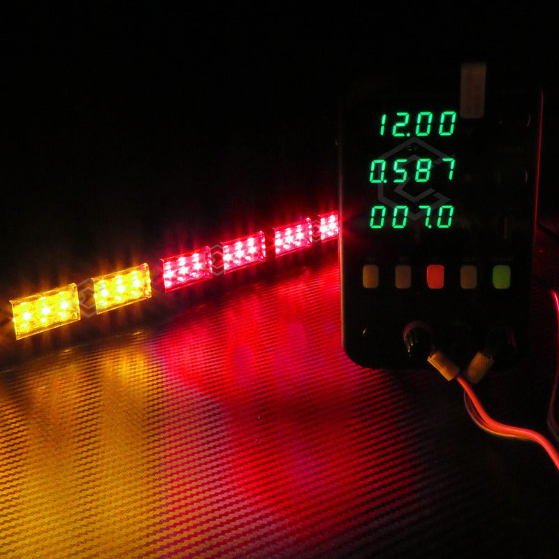 Barra 324 Led 19 Funciones 18 Módulos Bicolor Estrobo 12-24v