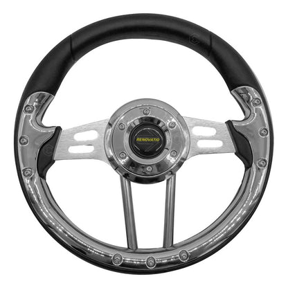 Volante Deportivo Universal De Metal Brazos Con Ranuras
