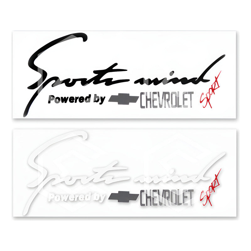 10 Calcomanía Sport Mind Chevrolet Sticker Vinil Auto Moto