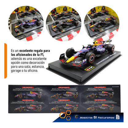 Red Bull Bburago Kit 6 Autos Formula 1 Colección Escala 1:43 Azul