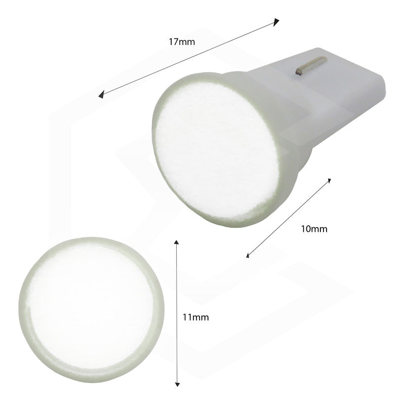 Kit De 10 Focos De Pellizco T10 1  Led Cob Alta Potencia 12v