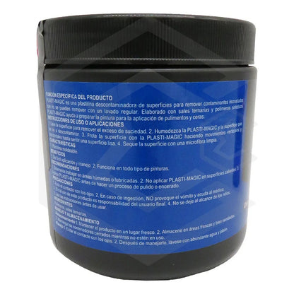 3 Plastilina Arcilla Descontamina Plásti Magic 200gr Margrey Negro