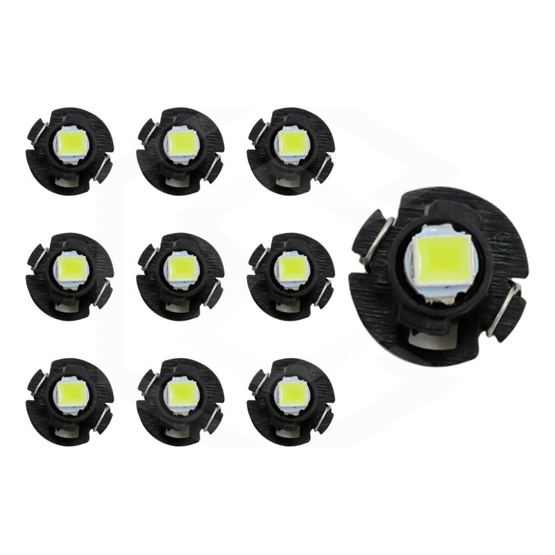 Kit 10 Focos Led T4.2 10 Mm Clúster Para Tablero Fija 12v
