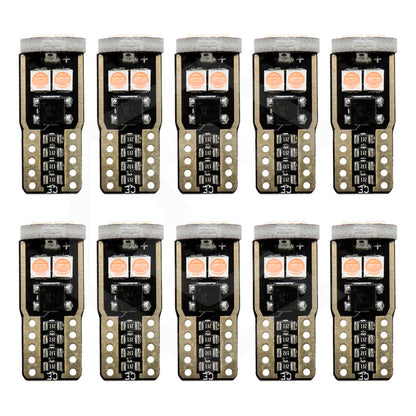 Kit 10 Foco Pellizco T10 Canbus W5w 194 168 2825  No Error 9