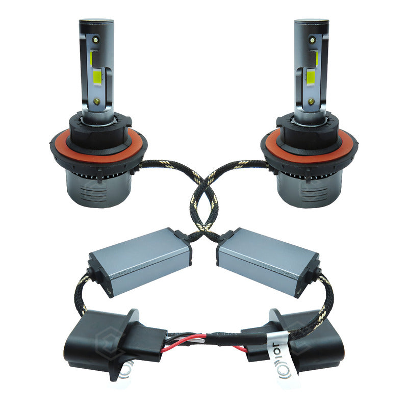 Kit Focos H13 24 Led Csp 9-30v 27w Reales Alta Y Baja 8000lm H13