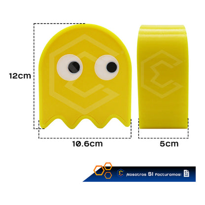 Alcancía Gamer Geek Videojuego Fantasma Pacman Ahorro 3d Ptg