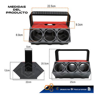 Hielera Enfriador Cervezas 6 Latas Portatil Motor V6 3d Petg Gris